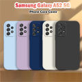 Original For Samsung Galaxy A52 5G Silicone Full Cover Case Dirt resistant Phone Case Cover. 