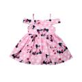 Baby Girl Floral Clothes Newborn Ruffle Short Sleeve Dress. 