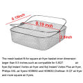 Air Fryer Basket 8.19Inch Square Air Fryer Basket for Instant Vortex Air Fryer,,,Air Fryer Accessories.