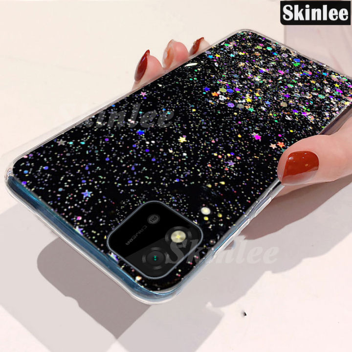 Phone%20Back%20Cover%20For%20Realme%20C20A%20Glitter%20Silicone%20Soft%20Phone%20Cases%20Starry%20Sky%20String%20Glitter%20Transparent%20Space%20Stars%20Moon%20Realme%20C20A%20case%20-%20Image%202