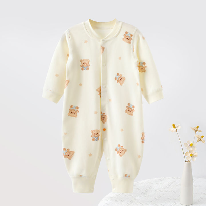 Baby's%20Four%20Seasons%20pure%20cotton%20long%20sleeved%20jumpsuit,%20crawling%20suit%20for%20newborns,%20baby%20clothes,%20spring%20and%20autumn%20styles,%20antibacterial%20-%20Image%204
