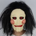 Horror Demon Jigsaw Saw Mask Cosplay Spiral:From the Book of Saw Scary Killers Latex Helmet Halloween Party Costume Props. 