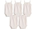 Baby Girls White Sleeveless Bodysuits for Newborn Summer Cotton Rompers Infants Playsuit New One-Pieces Onesie Costume 2022.