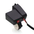 Waterproof Motorcycle 5V 3.1A Dual USB Charger & Blue Voltage Display.