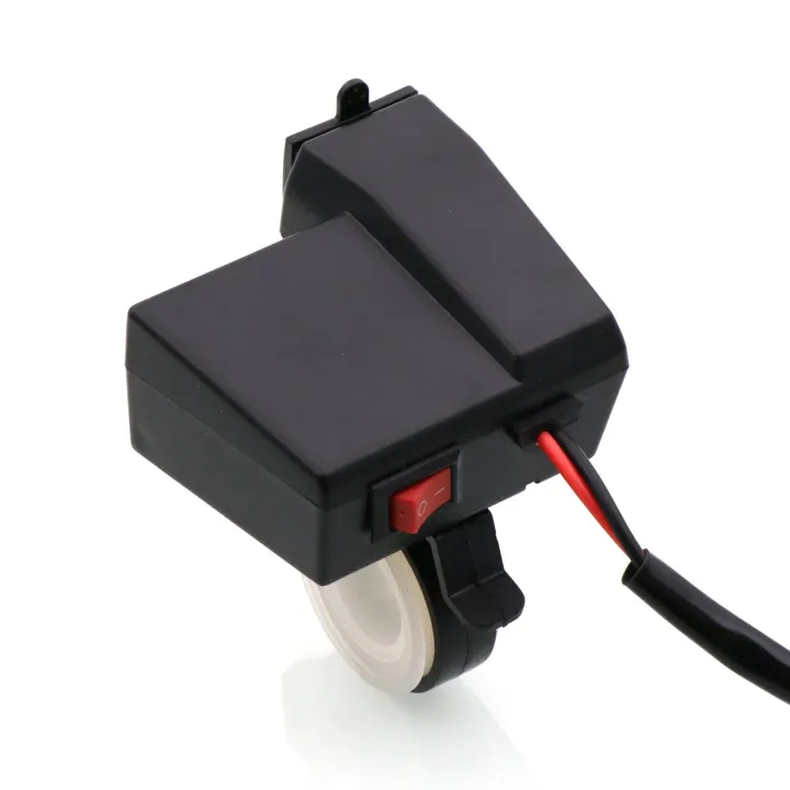 Waterproof%20Motorcycle%205V%203.1A%20Dual%20USB%20Charger%20&%20Blue%20Voltage%20Display%20-%20Image%204