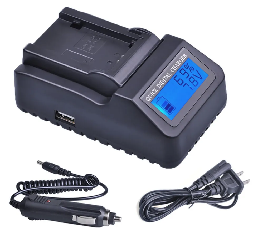 Battery Charger for Panasonic AG-AC7, AG-AC130, AG-AC130P, AG