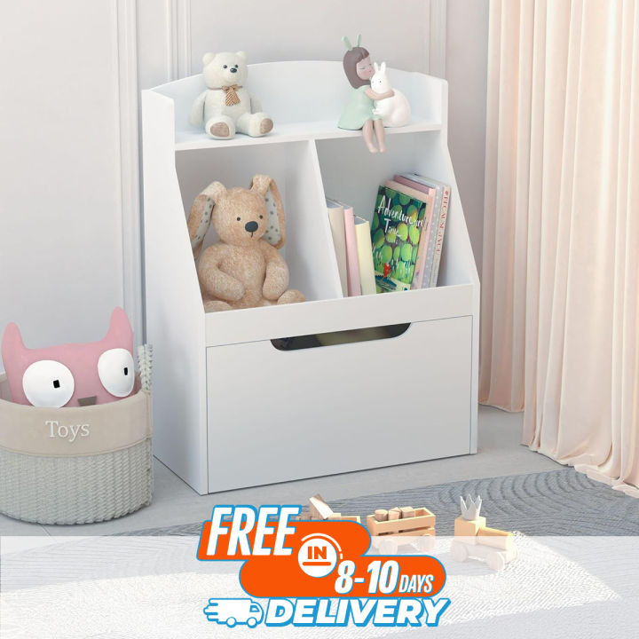 Small Kids Bookcase with Drawers, 32x24