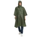 Camping Raincoat Hiking Through Hooded Poncho Polyester Taffo Rubber Raincoat Mountain Backpack Cover Poncho. 
