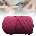 Chunky Yarn, Tube Giant Yarn, Soft Crocheting Hand Knit Jumbo Tubular Yarn, Bulky Chunky Yarn for Macrame, Carpets, Crochet, Pillow, Cushion.