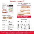 Baby Hair Brush And Comb Set for Newborn Massage Bath Shower Portable Comb For Hair Mini Baby Brush Wooden Hair Brushes for Kids. 