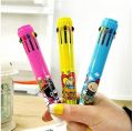 Cartoon Printed 10 in 1 Multicolor Ball Pen. 