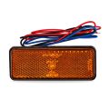 Red White Amber LED Signal Lights Motorcycle Light 12V Reflector Rear Tail Brake Stop Warning Side Marker Light for Jeep Truck Trailer Motorcycle Scooter.