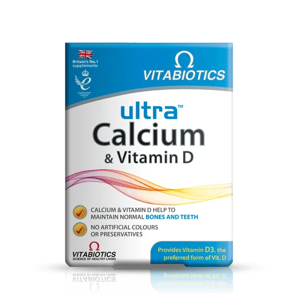 Vitabiotics Ultra Calcium & Vitamin D 30 Tablets UK | Daraz.com.bd