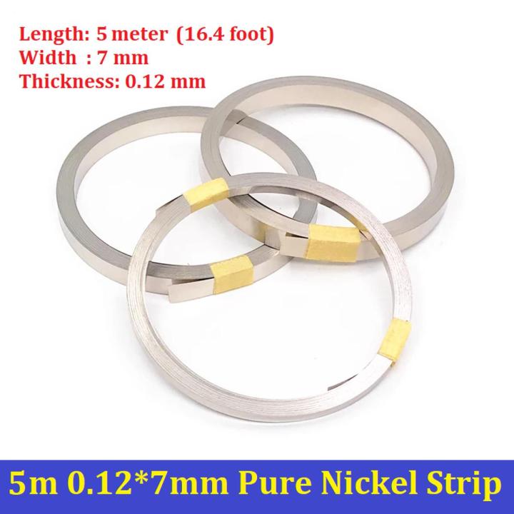 Spot Welding Nickel Strip For Li-ion Battery 0.12x7mm Length 5 Meter
