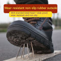 Diansen Indestructible Boots Steel Toe Anti-smash Safety Work Shoes For Men Women Waterproof Work Leather Shoes Non-slip Shoes BunnyGarden.