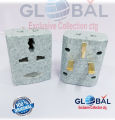 3 Pin Multi Socket 13A Chromic Design . Heavy Duty Professional - Multi Plug - Multi Plug.