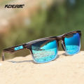 KDEAM 2022 Square Men's Polarized Sunglasses Outdoors Lifestyle Coating Sun Glasses New Matching Colors With Box. 