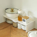 Kitchen storage rack, cabinet storage rack, countertop layered multifunctional seasoning rack, household shelf. 