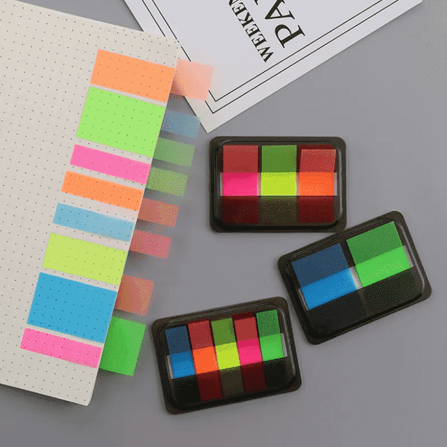 (2 Pcs Set) Creative Colorful Sticky Notes