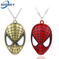 Avengers Superhero Spiderman Necklace Trendy Vintage Jewelry Accessories for Women Man Classic Spider Man Mask Necklace. 