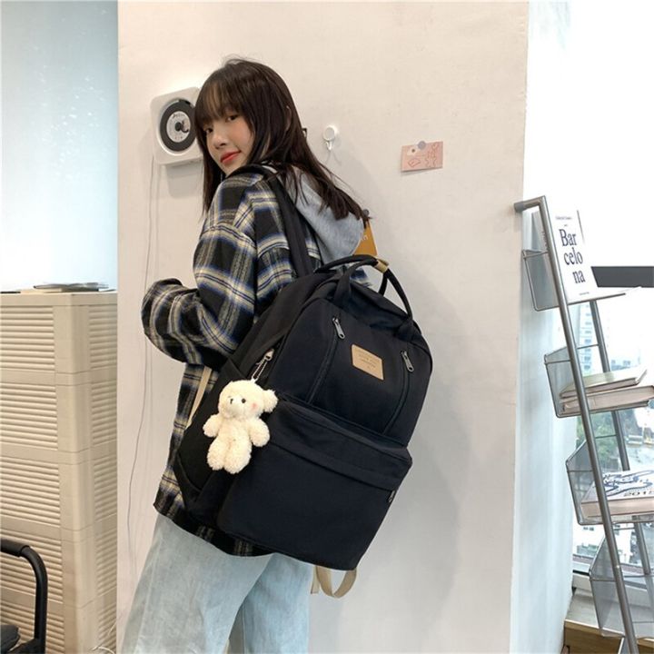 %E3%80%90New%20and%20Improved%E3%80%91%20Multifunction%20Double%20Zipper%20Women%20Backpack%20Teenager%20Girls%20Backpack%20Student%20Shoulder%20Bag%20Korean%20Style%20Schoolbag%20-%20Image%205