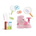 Air Rocket Launcher Elephant Shape Stomp Flying Disc Launcher Parent-child Interaction Outdoor Toy Boys Girl Birthday Fun Gifts. 