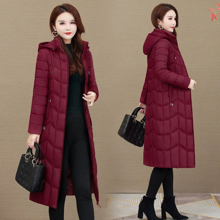 Winter%20Jacket%20Women%20X-long%20Thicken%20Down%20Coat%20with%20A%20Hood%20Straight%20Elegant%20Outerwear%202023%20Korean%20Fashion%20Female%20Parkas%20-%20Image%204