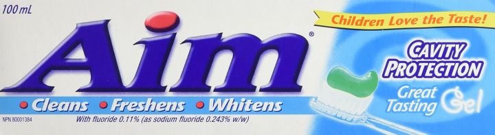 International Canadian Product AIM Gel Toothpaste, Cavity Protection, 100ml