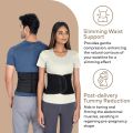 Abdominal Belt 9 Inch, Ideal for Lower Back Pain Relief, Slimming Waist, Post Delivery for Tummy Reduction, Breathable Material For Men & Women. 