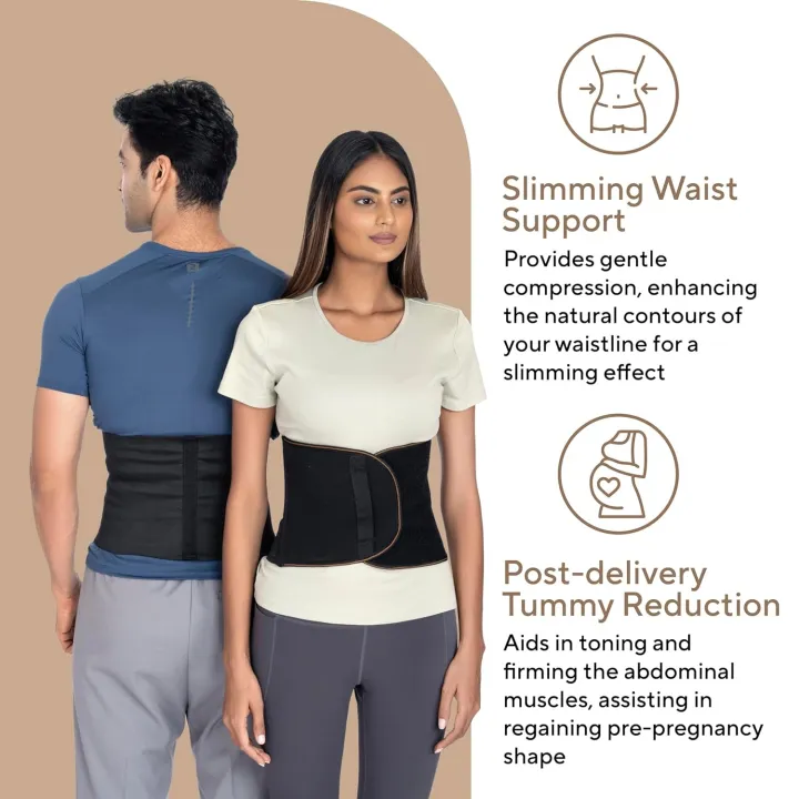 Abdominal%20Belt%209%20Inch,%20Ideal%20for%20Lower%20Back%20Pain%20Relief,%20Slimming%20Waist,%20Post%20Delivery%20for%20Tummy%20Reduction,%20Breathable%20Material%20For%20Men%20&%20Women%20-%20Image%202