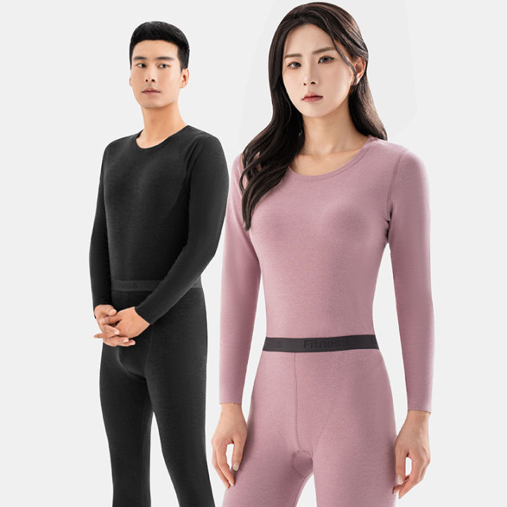 Hoodies Sweatshirts Winter couple warm suit 5A antibacterial autumn clothes autumn pants far infrared heating patch constant temperature slim underwear wholesale