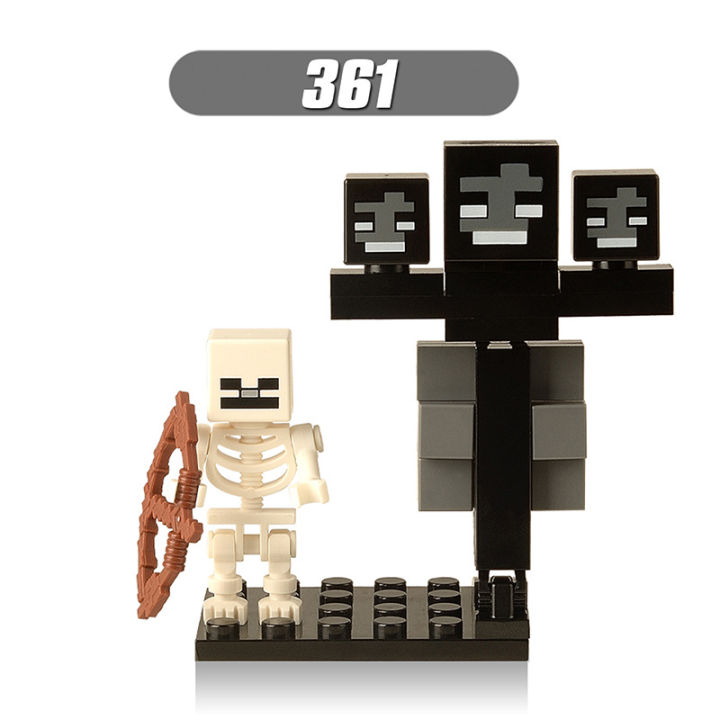 8pcs/set%20Minecraft%20Figures%20Building%20Steve%20Alex%20Wither%20skeleton%20Zombie%20Blocks%20Bricks%20For%20Children%20Gift%20Toys%20X0127%20-%20Image%203