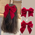 Elegant Bow Hair Clip Headdress Ribbon Bowknot Ponytail Clips Hair Accessories MJD. 