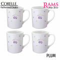 Corelle 4 Pcs Vitrelle Tempered Glass Porcelain Mug / Drinkware / Tableware / Serveware / Households / Dining / Gelas Cawan Porcelain / Gelas Kaca - Sakura / European Herbs / Country Rose / Plum / Rosabelle / Provence Garden / Daisy Field. 