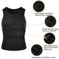 Sauna Waist Trainer Vest for Men Weight Loss Sweat Vest Double Tummy Control Trimmer Belts Neoprene Workout Upper Body Shaper.