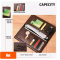 Jeep Chocolate High Quality Artificial Leather Long Wallet For Men.