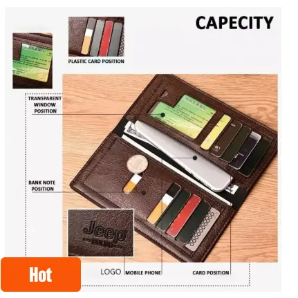 Jeep%20Chocolate%20High%20Quality%20Artificial%20Leather%20Long%20Wallet%20For%20Men%20-%20Image%204