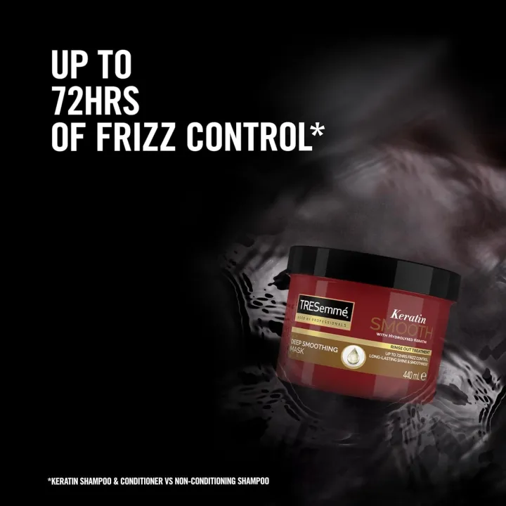 TRESemme%20Keratin%20Smooth%20Deep%20Smoothing%20Mask%20440ml%20Rinse-out%20Hair%20Treatment%20with%20Hydrolysed%20Keratin%20for%20soft,%20shiny,%20frizz-free%20Hair%20-%20Image%204