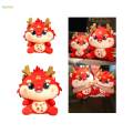 Chinese Dragon Doll Comfortable Cute Bedding Accessories Stuffed Figures 24cm.