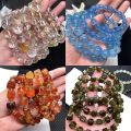 Yijing Jewelry Aquamarine Amethyst Moonlight Green Phantom Quartz Aurora Tourmaline Super Seven Bracelet Factory Direct Sales Wholesale. 