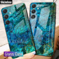 Phone Case for Samsung Galaxy A15 Back Cover Fashion Marble Tempered Glass Soft Silicone Cases Casing Hp for Samsung A15 Cover Cases. 