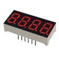 Durable 12 Pin 4 Bit Common Cathode Plastic, Metal Black Digital Tube Red LED Display 7 Segment Display Electronic Driver Board. 