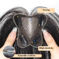 Natural Air Bangs Middle Part Fringe Synthetic Topper Hairpiece Hair Clip Extension Synthetic Hair Fringe Styling Tools. 