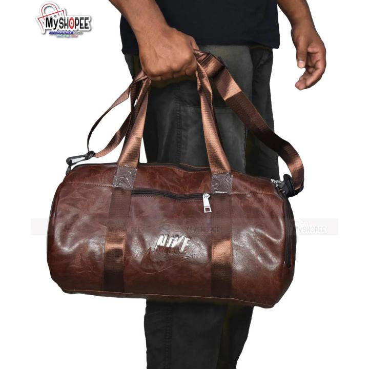 Sports and Gym Bag - 16/8 inch Fitness Gym Bag /Mountain 18 Litter Duffel Bag / PU leather  Gym Bag for Men and Women -MY SHOPEE BD