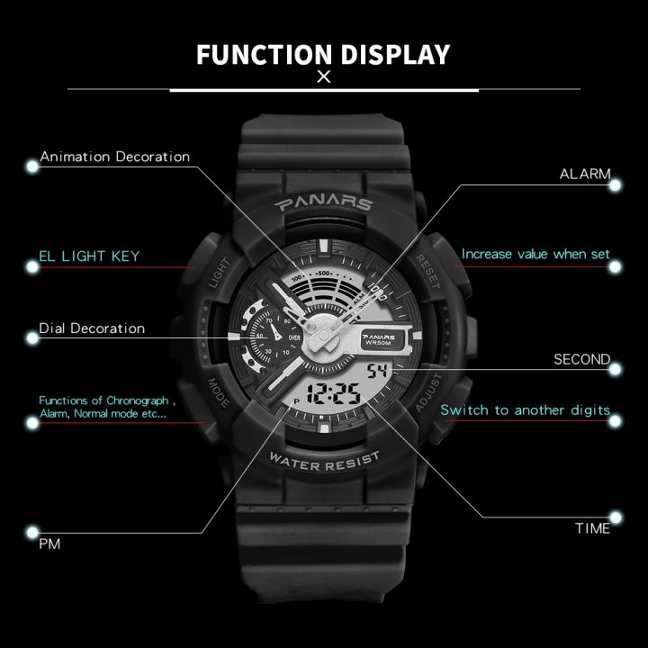 SYNOKE%20Men's%20Watch%20Digital%20Analog%20Dual%20Display%20Multifunction%2050M%20Waterproof%20Sports%20Watch%20-%20Image%208