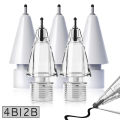 4X Replaceable Pencil Tips for Apple Pencil 1 2 Gen Soft Silicone Protective Cap Touch Screen Stylus Pen Nibs for IPencil 1 2. 