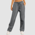 Women’S Wide Leg Sweatpants Straight Solid Color Pants Sweatpants Joggers Gym Workout High Waisted Yoga Pants With Pockets.