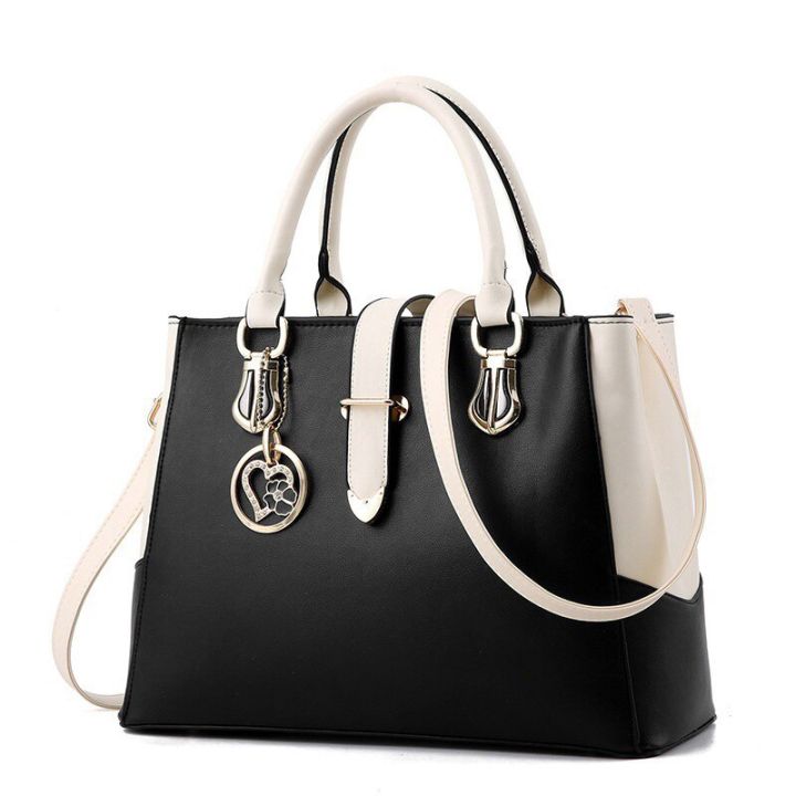 Korean%20Style%20Fashion%20Women's%20Handbags%20Contrast%20Color%20PU%20Leather%20Large%20Capacity%20Satchels%20Bags%20Female%20Casual%20Shopping%20Shoulder%20Bag%20-%20Image%205