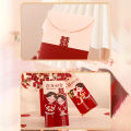6Pcs Traditional Chinese Wedding Red Envelope Lucky Money Packets Blessing Red Packet Hongbao Wedding Gifts.