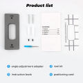 Adjustable Angle Doorbell Bracket for Ring Video Doorbell Household Doorbell Bracket Adjustable (Left and Right).